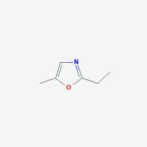 2D Lewis structure of 2-ethyl-5-methyloxazole