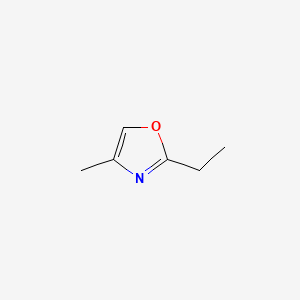 2D Lewis structure of 2-ethyl-4-methyloxazole