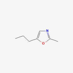 2D Lewis structure of 2-methyl-5-propyloxazole