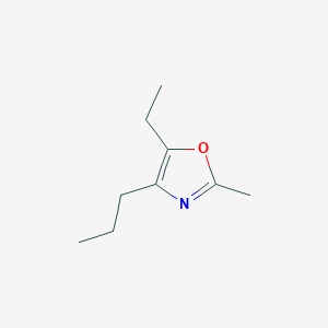 2D Lewis structure of 5-ethyl-2-methyl-4-propyloxazole