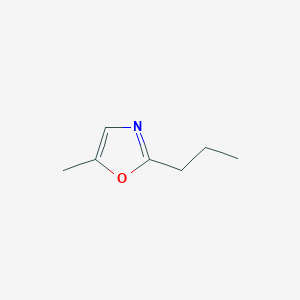 2D Lewis structure of 5-methyl-2-propyloxazole
