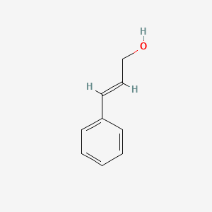 2D Lewis structure of cinnamyl alcohol