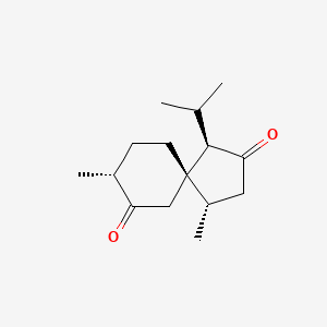 2D Lewis structure of acorone