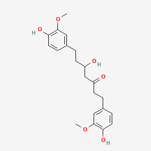 2D Lewis structure of hexahydrocurcumin