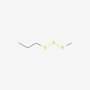 2D structure of methyl propyl trisulfide