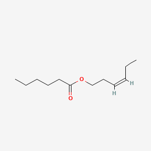 2D Lewis structure of cis-3-hexenyl hexanoate