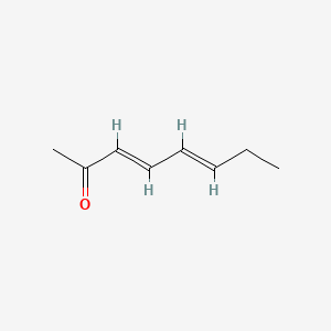 2D structure of 3,5-octadien-2-one