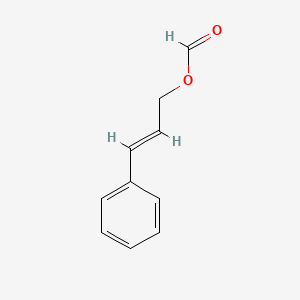 2D Lewis structure of cinnamyl formate