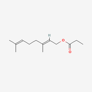 2D structure of geranyl propionate