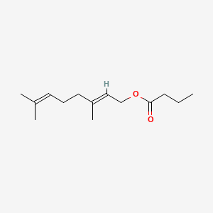 2D structure of geranyl butyrate