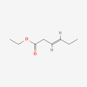 2D structure of ethyl 3-hexenoate