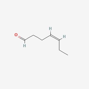 2D structure of (z)-4-heptenal