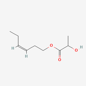 2D Lewis structure of cis-3-hexenyl lactate