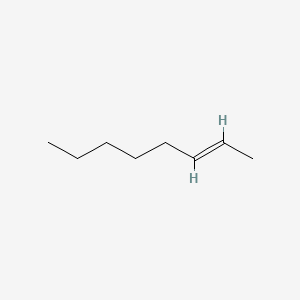 2D Lewis structure of 2-octene