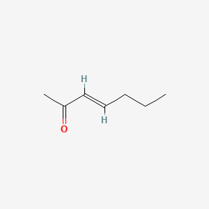 2D structure of 3-hepten-2-one