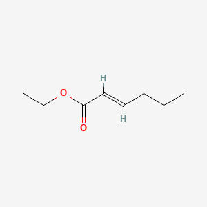 2D structure of ethyl 2-hexenoate
