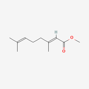 2D Lewis structure of methyl geranate