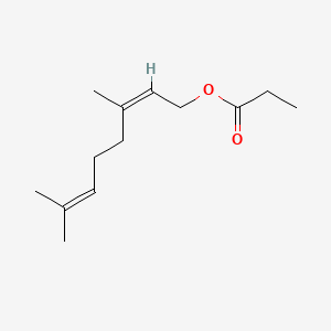 2D Lewis structure of neryl propionate