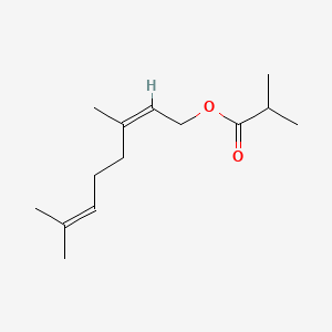 2D Lewis structure of neryl isobutyrate