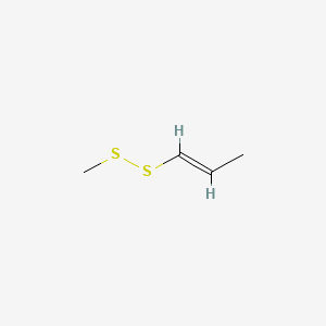 2D Lewis structure of methyl 1-propenyl disulfide