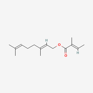 2D structure of geranyl tiglate