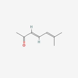 2D structure of 6-methyl-3,5-heptadien-2-one
