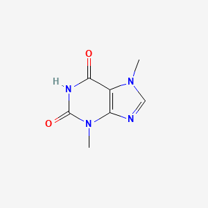 2D Lewis structure of theobromine