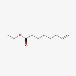 2D Lewis structure of ethyl 7-octenoate
