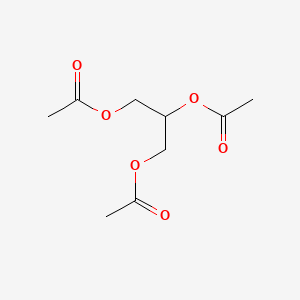 2D Lewis structure of triacetin
