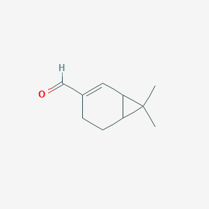 2D Lewis structure of 2-caren-10-al