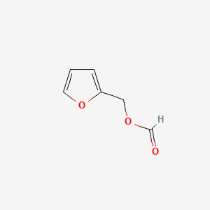 2D Lewis structure of furfuryl formate