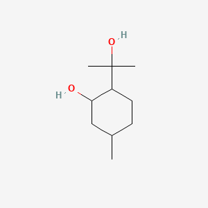 2D Lewis structure of p-menthane-3,8-diol