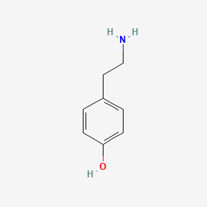 2D Lewis structure of tyramine
