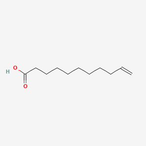 2D structure of 10-undecenoic acid