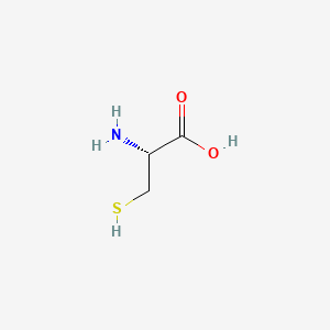 2D Lewis structure of l-cysteine