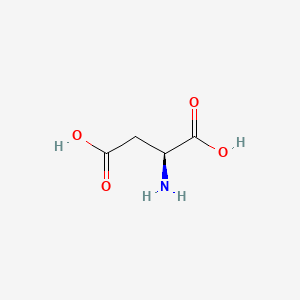 2D Lewis structure of l-aspartic acid