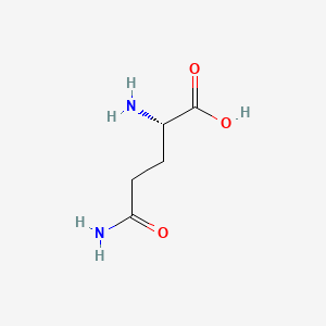 2D Lewis structure of l-glutamine