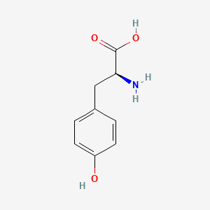 2D Lewis structure of l-tyrosine