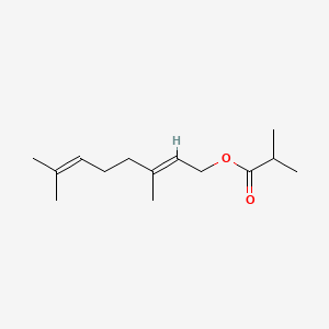 2D structure of geranyl isobutyrate