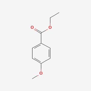 2D Lewis structure of ethyl 4-methoxybenzoate