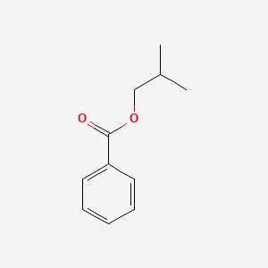 2D Lewis structure of isobutyl benzoate