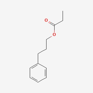 2D Lewis structure of 3-phenylpropyl propionate
