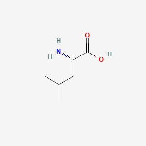 2D Lewis structure of l-leucine