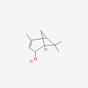 2D Lewis structure of verbenol