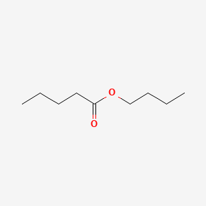 2D Lewis structure of butyl pentanoate