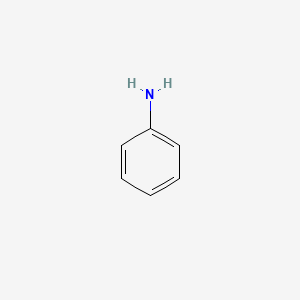 2D Lewis structure of aniline