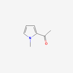 2D Lewis structure of 2-acetyl-1-methylpyrrole