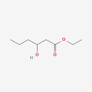 2D structure of ethyl 3-hydroxyhexanoate