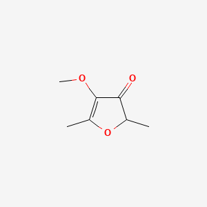 2D Lewis structure of mesifurane