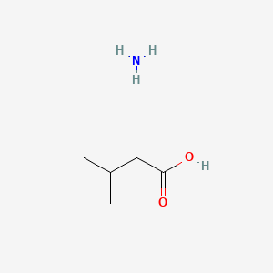2D Lewis structure of ammonium isovalerate